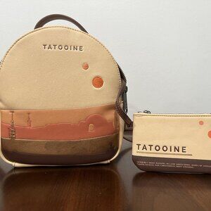 Loungefly Star Wars Tatooine Mini Convertible Backpack with Pouch